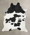 Black and White X-Large Brazilian Cowhide Rug 8'2