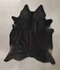 Solid Black XX-Large Brazilian Cowhide Rug 7'10