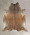 Grey with Beige XX-Large Brazilian Cowhide Rug 8'0