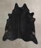 Solid Black XX-Large Brazilian Cowhide Rug 8'3