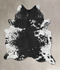 Salt and Pepper Black XX-Large Brazilian Cowhide Rug 8'6