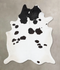 Black and White XX-Large Brazilian Cowhide Rug 8'9