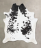 Black and White XX-Large Brazilian Cowhide Rug 8'2