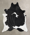Black and White XX-Large Brazilian Cowhide Rug 8'11