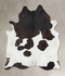 Chocolate and White XX-Large Brazilian Cowhide Rug 7'11