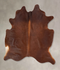 Solid Brown X-Large Brazilian Cowhide Rug 6'8