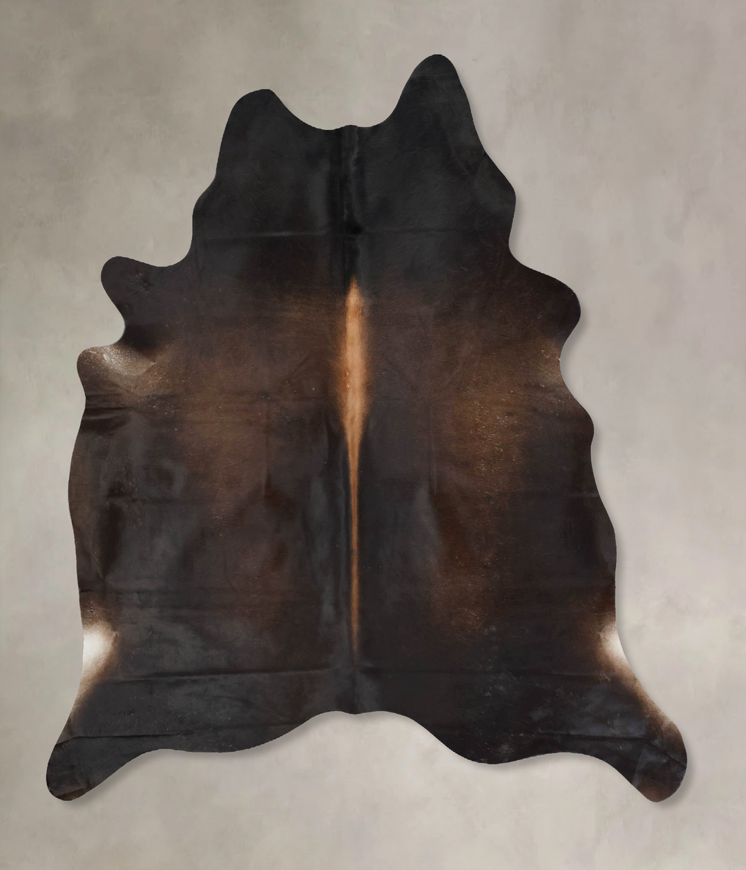 Chocolate X-Large Brazilian Cowhide Rug 7'4"H x 6'2"W #B17554 by Hudso
