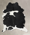 Black and White X-Large Brazilian Cowhide Rug 7'5