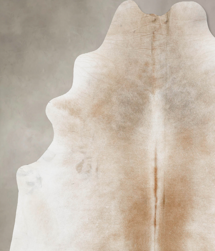 Grey with Beige XX-Large Brazilian Cowhide Rug 8'5"H x 7'2"W #B17569 by Hudson Hides