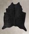Solid Black X-Large Brazilian Cowhide Rug 7'3