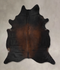 Chocolate XX-Large Brazilian Cowhide Rug 8'10