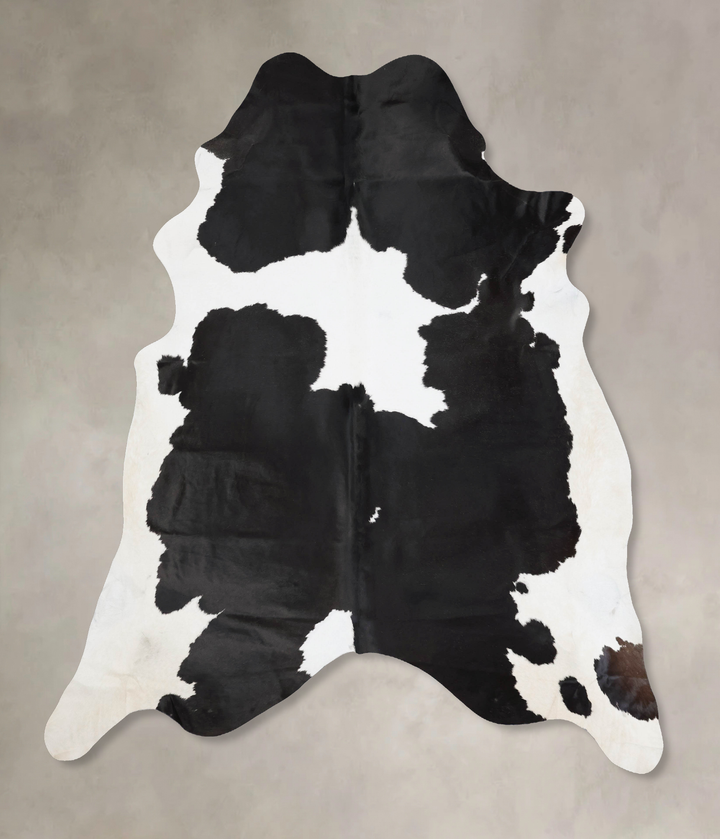 Black and White XX-Large Brazilian Cowhide Rug 8'11"H x 7'5"W #B17600 by Hudson Hides