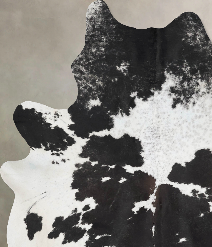 Black and White XX-Large Brazilian Cowhide Rug 8'5"H x 6'4"W #B17609 by Hudson Hides