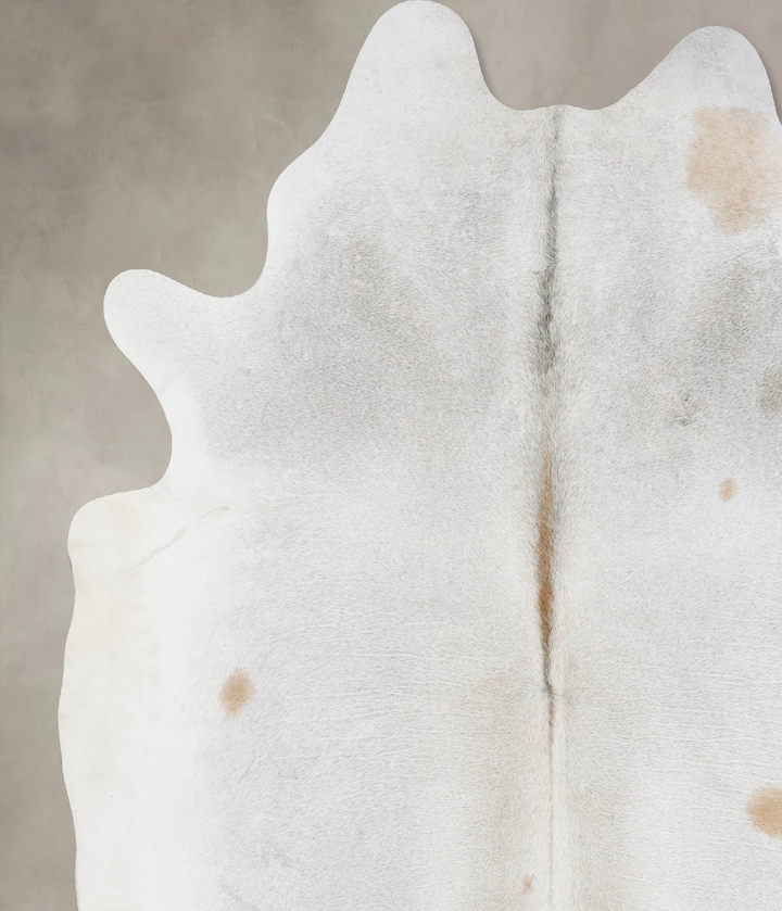 Grey with Beige XX-Large Brazilian Cowhide Rug 8'4"H x 7'3"W #B17614 by Hudson Hides