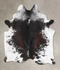 Salt and Pepper Black XX-Large Brazilian Cowhide Rug 8'2