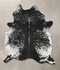 Salt and Pepper Black XX-Large Brazilian Cowhide Rug 8'11