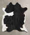 Black and White Large Brazilian Cowhide Rug 6'7