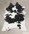 Black and White Large Brazilian Cowhide Rug 6'5