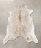 Ivory with Beige X-Large Brazilian Cowhide Rug 6'10