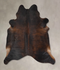 Dark Brindle XX-Large Brazilian Cowhide Rug 8'8