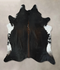 Chocolate and White XX-Large Brazilian Cowhide Rug 9'6