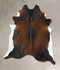 Chocolate and White XX-Large Brazilian Cowhide Rug 8'8