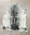 Salt and Pepper Black XX-Large Brazilian Cowhide Rug 8'2