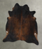 Dark Brindle X-Large Brazilian Cowhide Rug 7'5