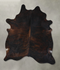 Dark Brindle XX-Large Brazilian Cowhide Rug 8'8