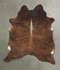 Medium Brindle X-Large Brazilian Cowhide Rug 7'5