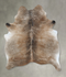 Light Brindle Large Brazilian Cowhide Rug 6'5