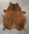 Medium Brindle Large Brazilian Cowhide Rug 6'8
