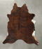 Medium Brindle X-Large Brazilian Cowhide Rug 7'6