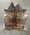 Light Brindle Large Brazilian Cowhide Rug 6'9