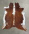 Brown and White Regular XX-Large Brazilian Cowhide Rug 8'0