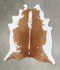 Beige and White XX-Large Brazilian Cowhide Rug 7'10