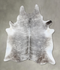 Grey Brindle XX-Large Brazilian Cowhide Rug 8'6