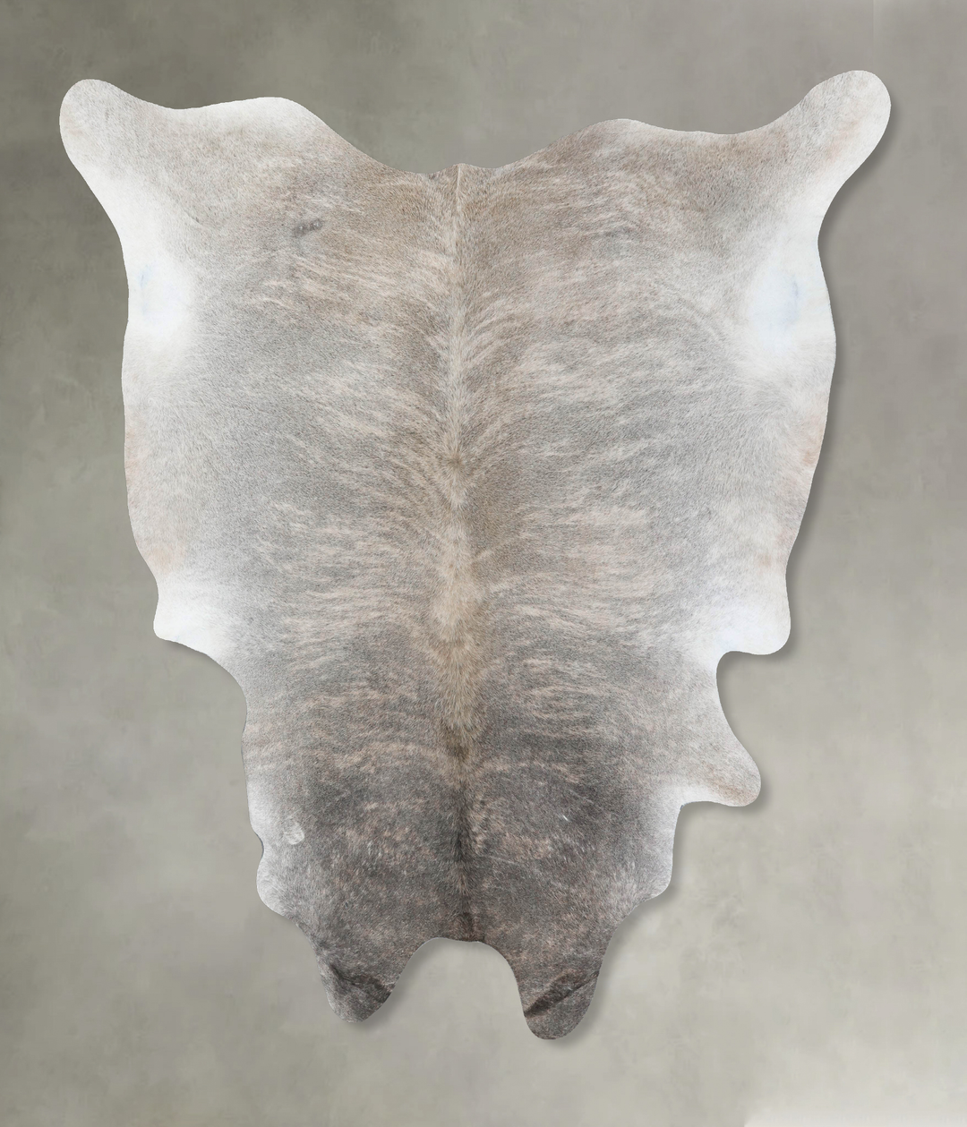 Grey Brindle XX-Large Brazilian Cowhide Rug 8'6"H x 7'4"W #B18238 by H