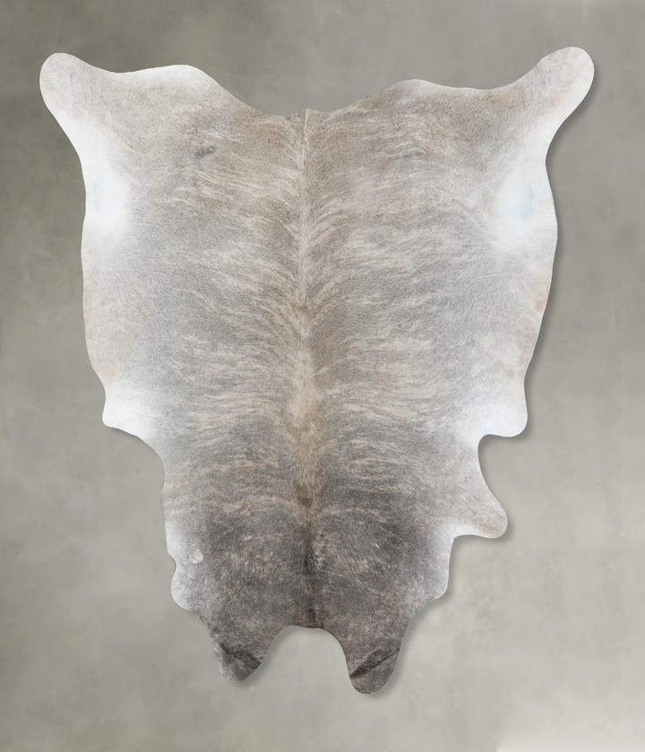 Grey Brindle XX-Large Brazilian Cowhide Rug 8'6"H x 7'4"W #B18238 by Hudson Hides