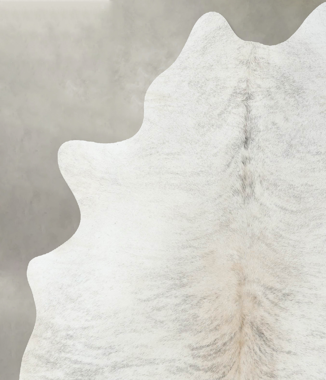 Grey Brindle Large Brazilian Cowhide Rug 6'7"H x 5'3"W #B18239 by Huds