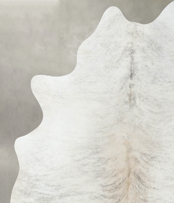 Grey Brindle Large Brazilian Cowhide Rug 6'7"H x 5'3"W #B18239 by Hudson Hides