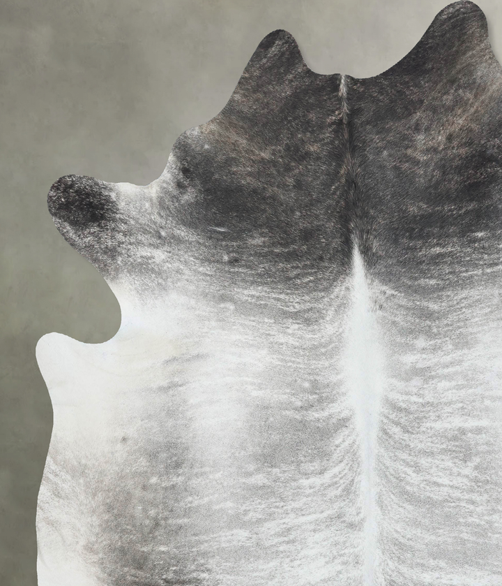 Grey Brindle XX-Large Brazilian Cowhide Rug 8'4"H x 7'7"W #B18251 by Hudson Hides