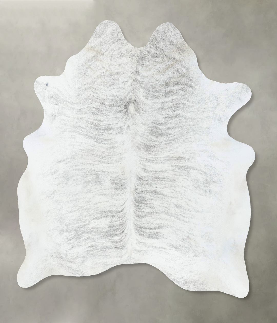 Grey Brindle X-Large Brazilian Cowhide Rug 7'0"H x 5'9"W #B18262 by Hu