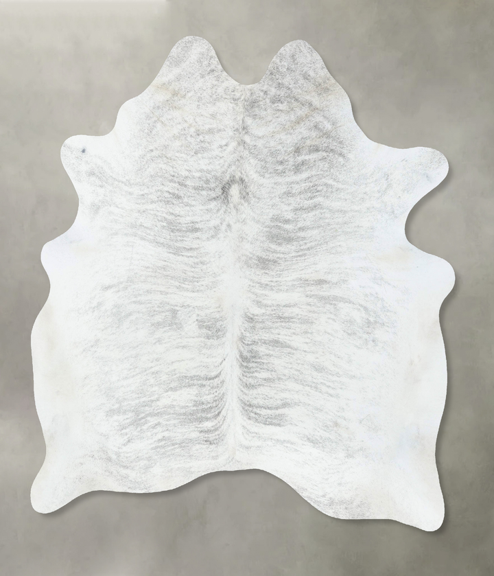 Grey Brindle X-Large Brazilian Cowhide Rug 7'0"H x 5'9"W #B18262 by Hudson Hides