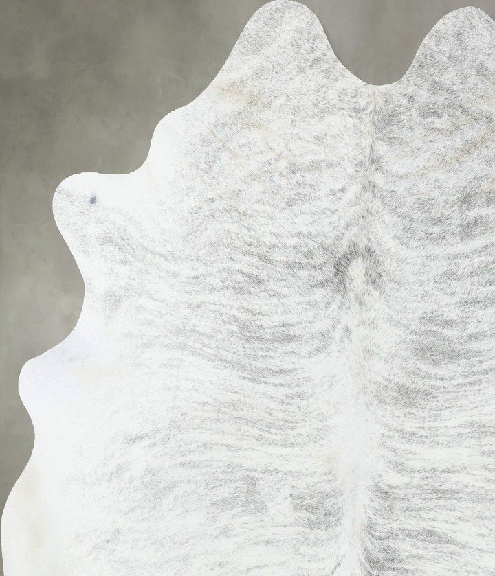 Grey Brindle X-Large Brazilian Cowhide Rug 7'0"H x 5'9"W #B18262 by Hudson Hides