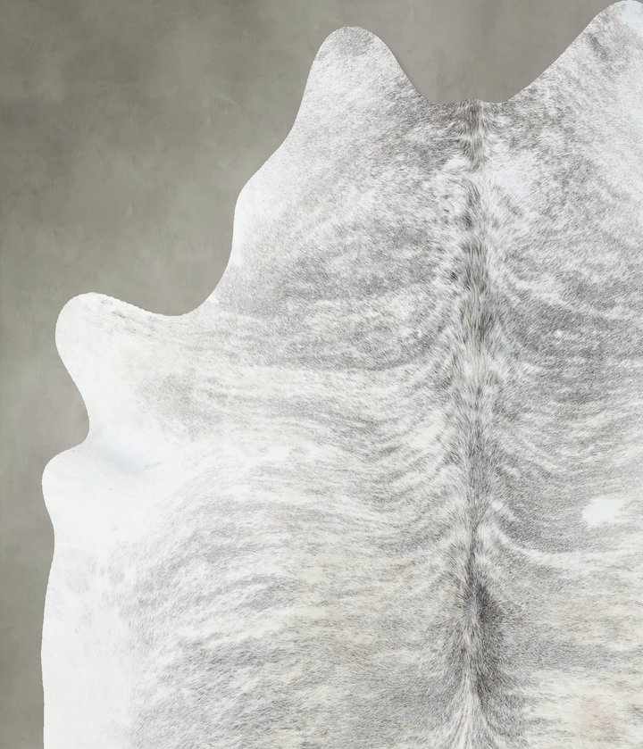 Grey Brindle X-Large Brazilian Cowhide Rug 7'2"H x 6'4"W #B18267 by Hudson Hides