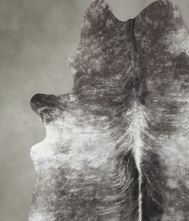 Grey Brindle X-Large Brazilian Cowhide Rug 7'4"H x 6'2"W #B18268 by Hudson Hides