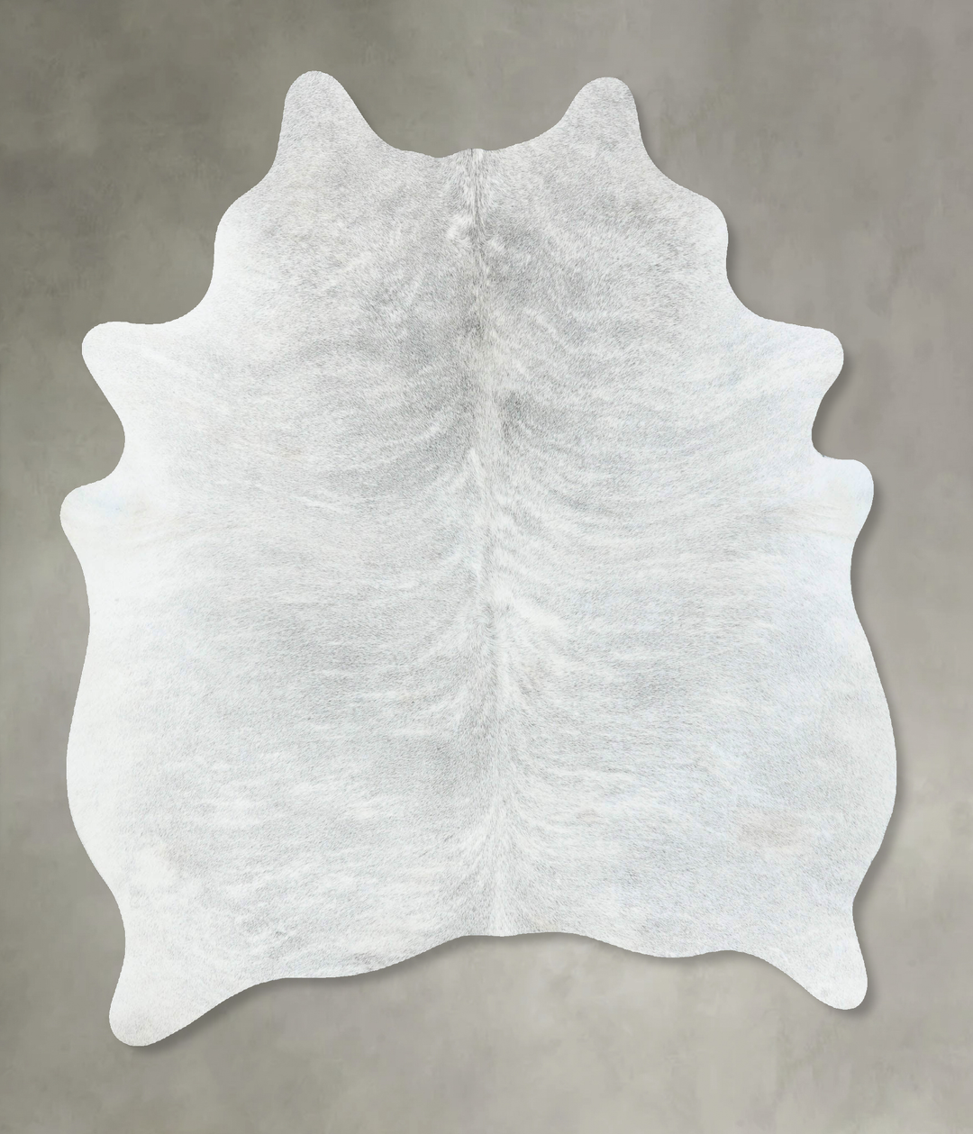 Grey Brindle Large Brazilian Cowhide Rug 6'5"H x 5'2"W #B18272 by Huds