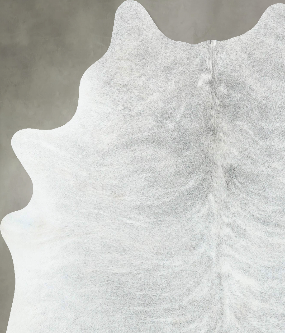 Grey Brindle Large Brazilian Cowhide Rug 6'5"H x 5'2"W #B18272 by Huds