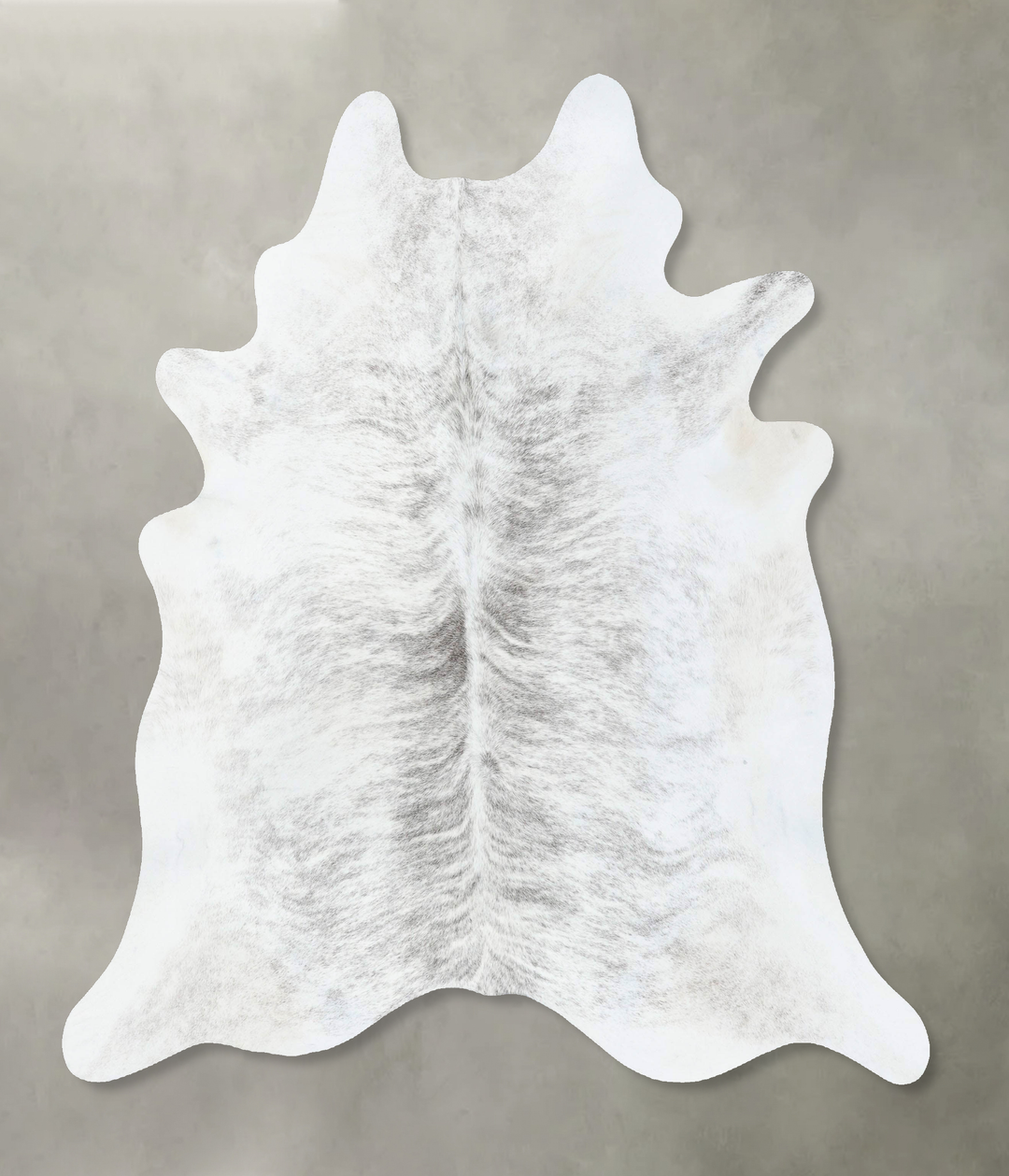 Grey Brindle X-Large Brazilian Cowhide Rug 6'11"H x 5'11"W #B18274 by